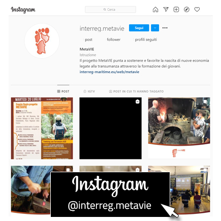 progetto metavie instagram