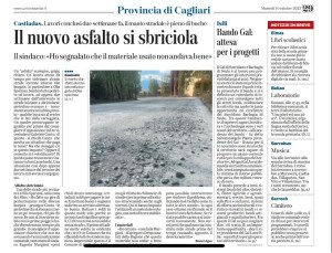 Unione Sarda del 10 ottobre 2023